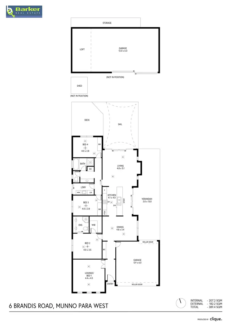 Floorplan of Homely house listing, 6 Brandis Road, Munno Para West SA 5115