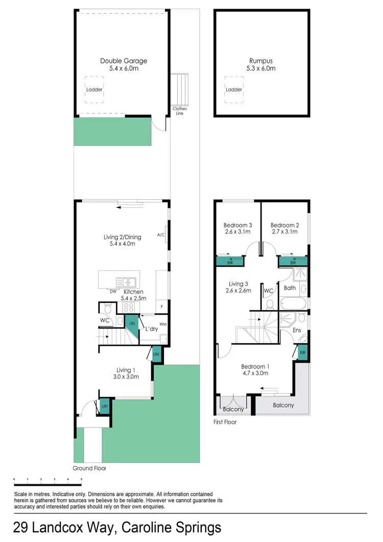 Floorplan of Homely townhouse listing, 29 Landcox Way, Caroline Springs VIC 3023