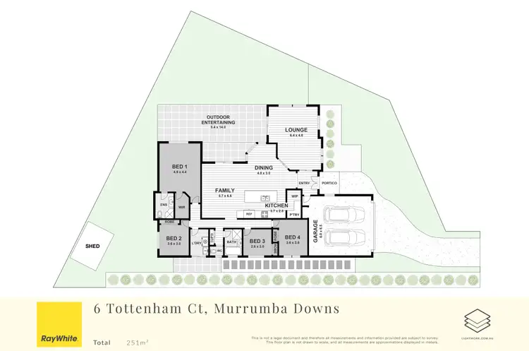 Floorplan of Homely house listing, 6 Tottenham Court, Murrumba Downs QLD 4503