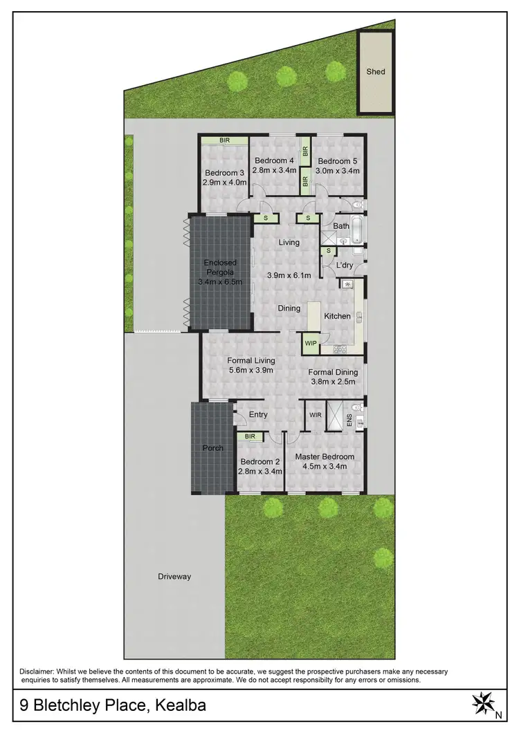 Floorplan of Homely house listing, 9 Bletchley Place, Kealba VIC 3021