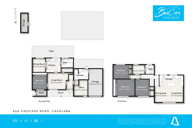 Floorplan of Homely house listing, 45A Finucane Rd (Service Road - access from Elmhurst Street), Capalaba QLD 4157