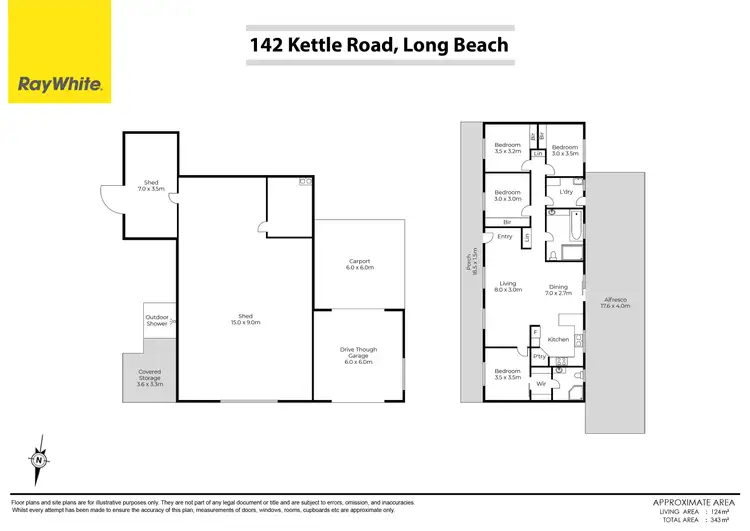 Floorplan of Homely house listing, 142 Kettle Road, Long Beach NSW 2536