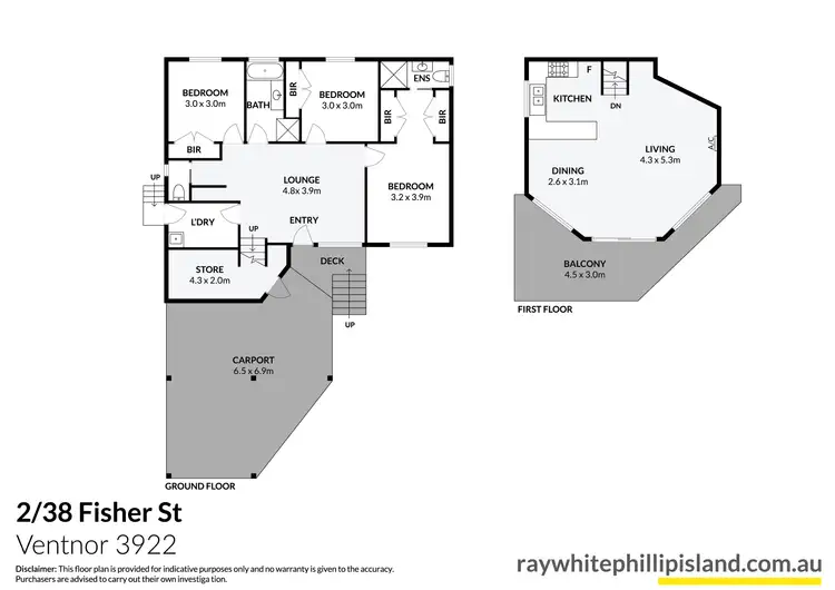 Floorplan of Homely house listing, 2/38 Fisher Street, Ventnor VIC 3922