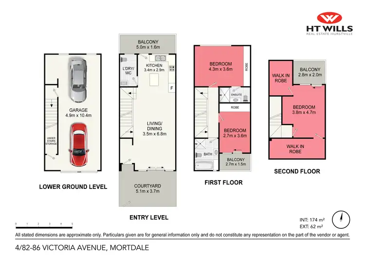 Floorplan of Homely townhouse listing, 4/82-86 Victoria Avenue, Mortdale NSW 2223