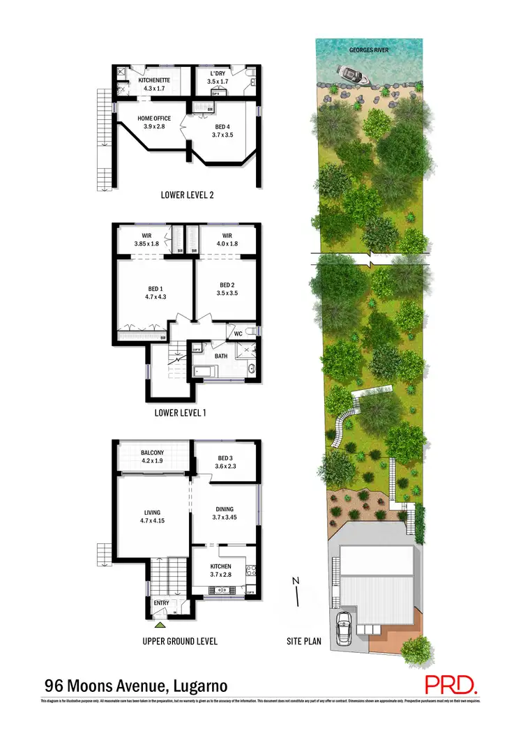 Floorplan of Homely house listing, 96 Moons Avenue, Lugarno NSW 2210