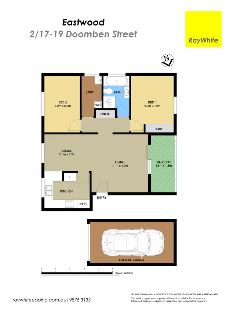 Floorplan of Homely apartment listing, 2/17-19 Doomben Avenue, Eastwood NSW 2122