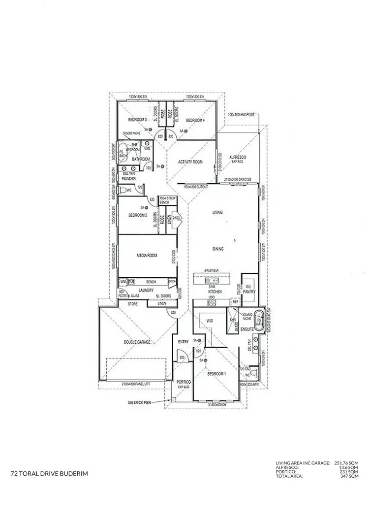 Floorplan of Homely house listing, 72 Toral Drive, Buderim QLD 4556
