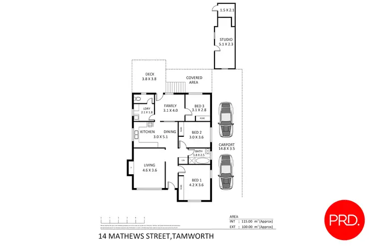 Floorplan of Homely house listing, 14 Mathews Street, Tamworth NSW 2340