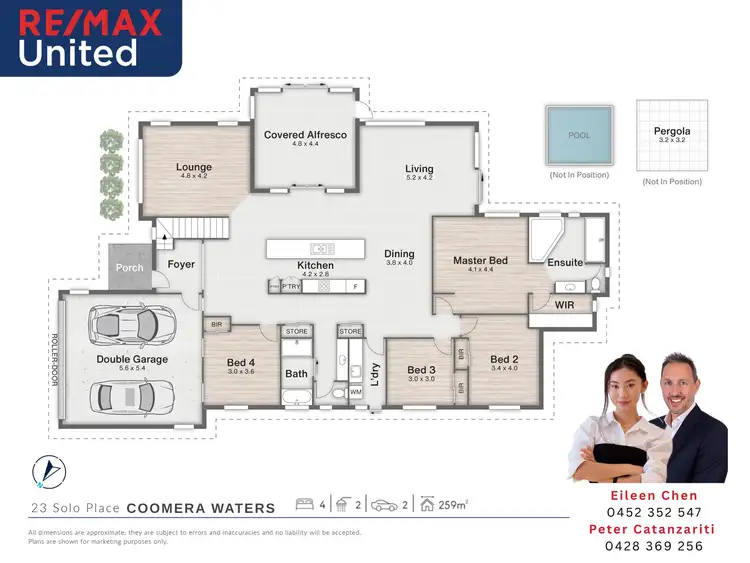 Floorplan of Homely house listing, 23 Solo Place, Coomera Waters QLD 4209
