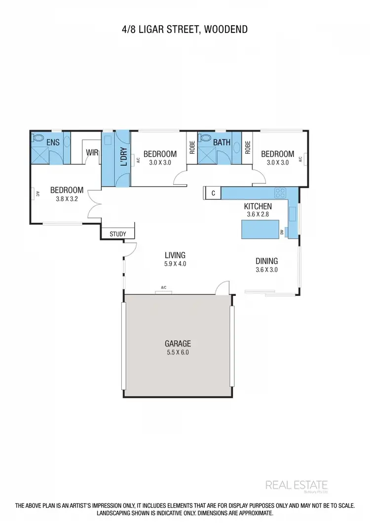 Floorplan of Homely unit listing, 4/8 Ligar Street, Woodend VIC 3442