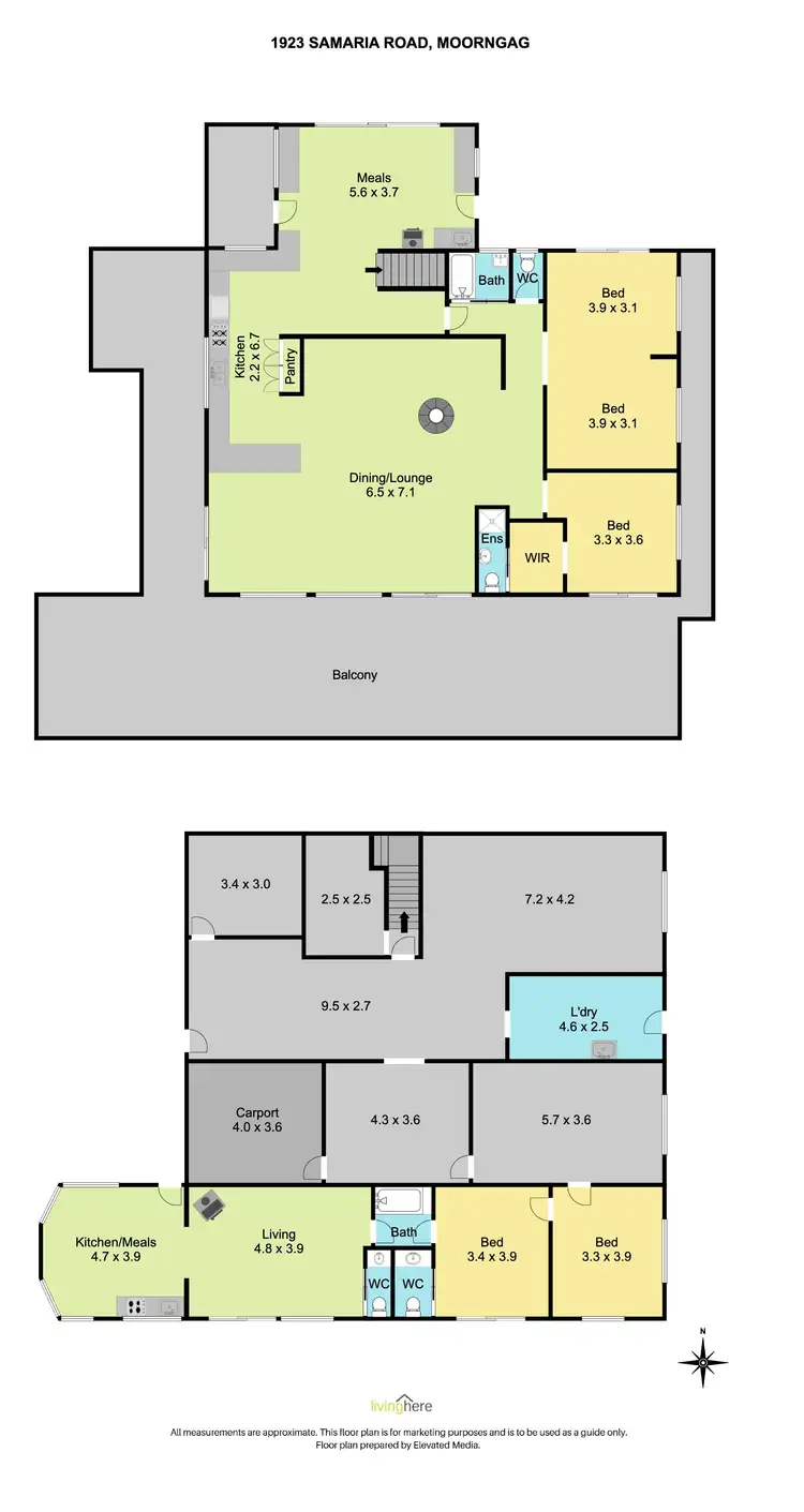 Floorplan of Homely rural property listing, 1923 Samaria Road, Moorngag VIC 3673