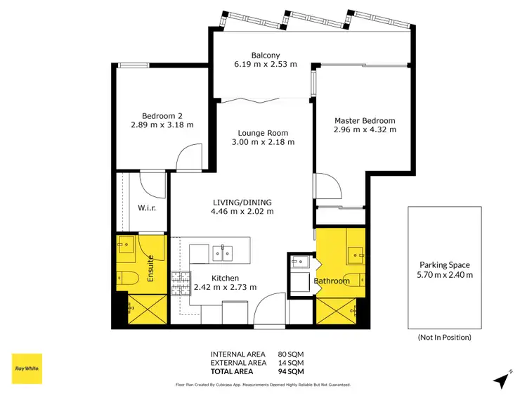 Floorplan of Homely apartment listing, 1008/275 Wickham Street, Fortitude Valley QLD 4006
