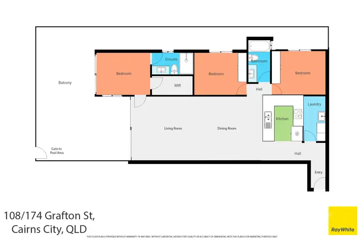 Floorplan of Homely apartment listing, 108/174 Grafton Street, Cairns City QLD 4870