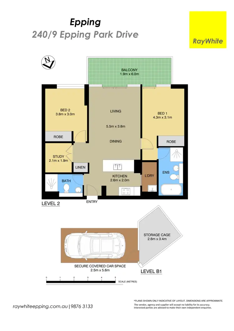 Floorplan of Homely apartment listing, 240/9 Epping Park Drive, Epping NSW 2121