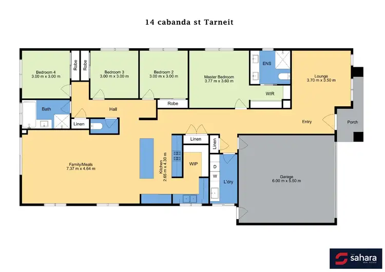 Floorplan of Homely house listing, 14 Cabanda Road, Tarneit VIC 3029