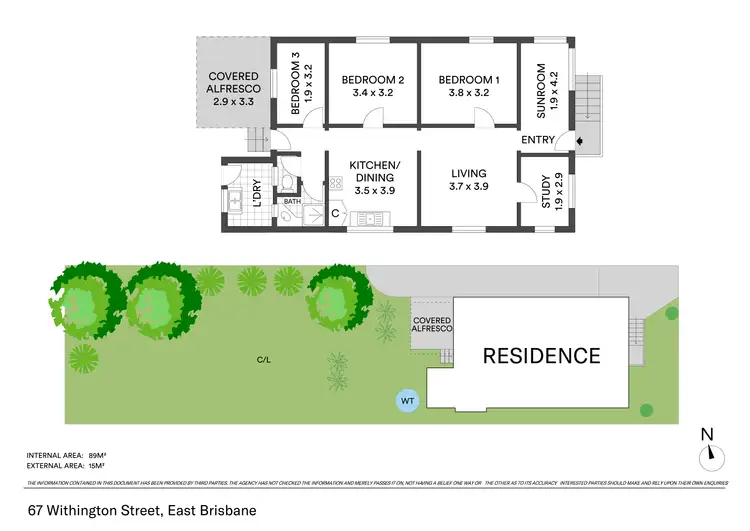 Floorplan of Homely house listing, 67 Withington Street, East Brisbane QLD 4169