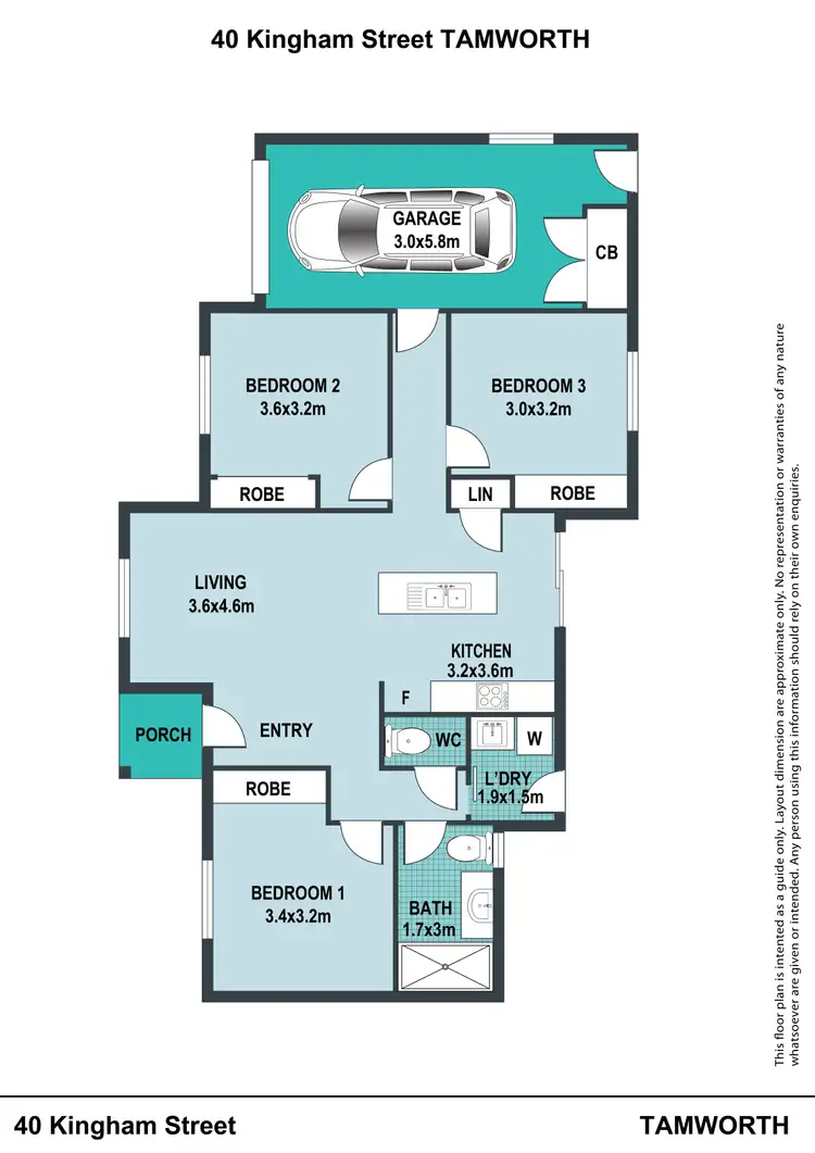 Floorplan of Homely villa listing, 40 Kingham Street, Tamworth NSW 2340