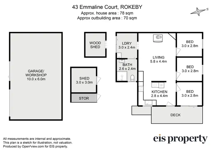 Floorplan of Homely house listing, 43 Emmaline Court, Rokeby TAS 7019