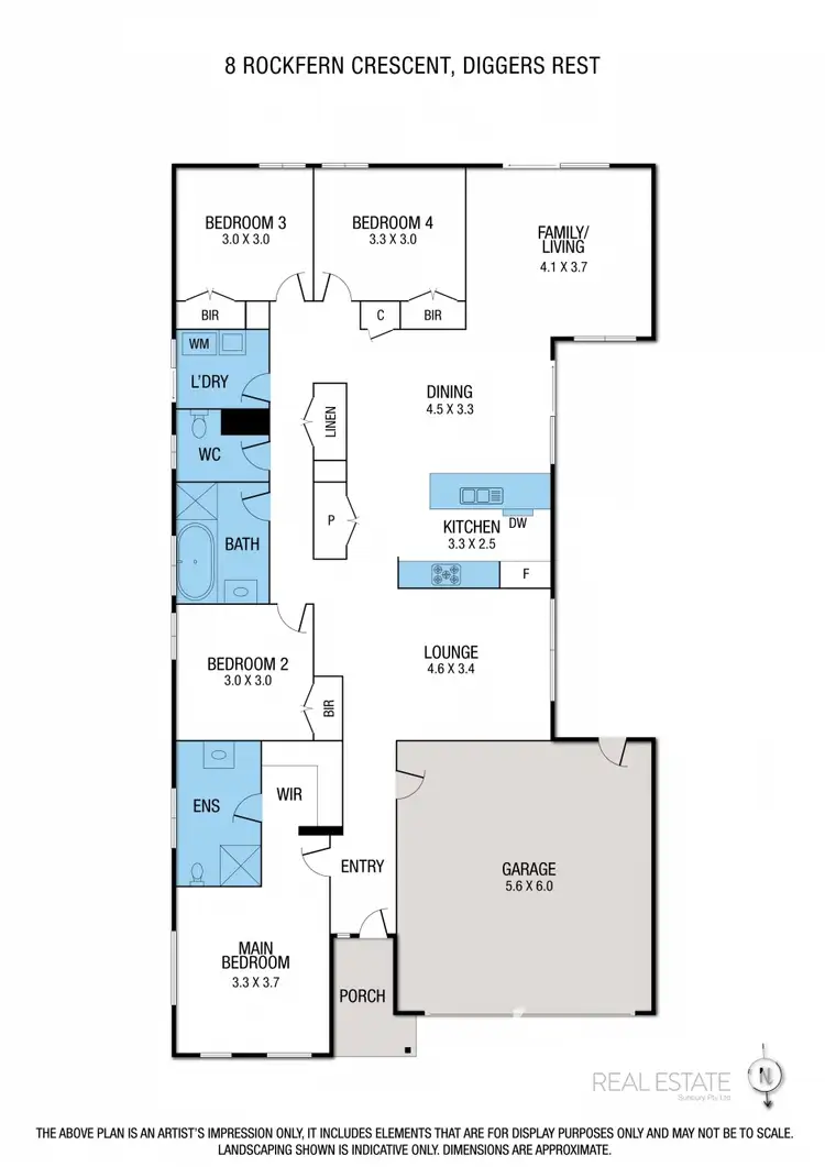 Floorplan of Homely house listing, 8 Rockfern Crescent, Diggers Rest VIC 3427