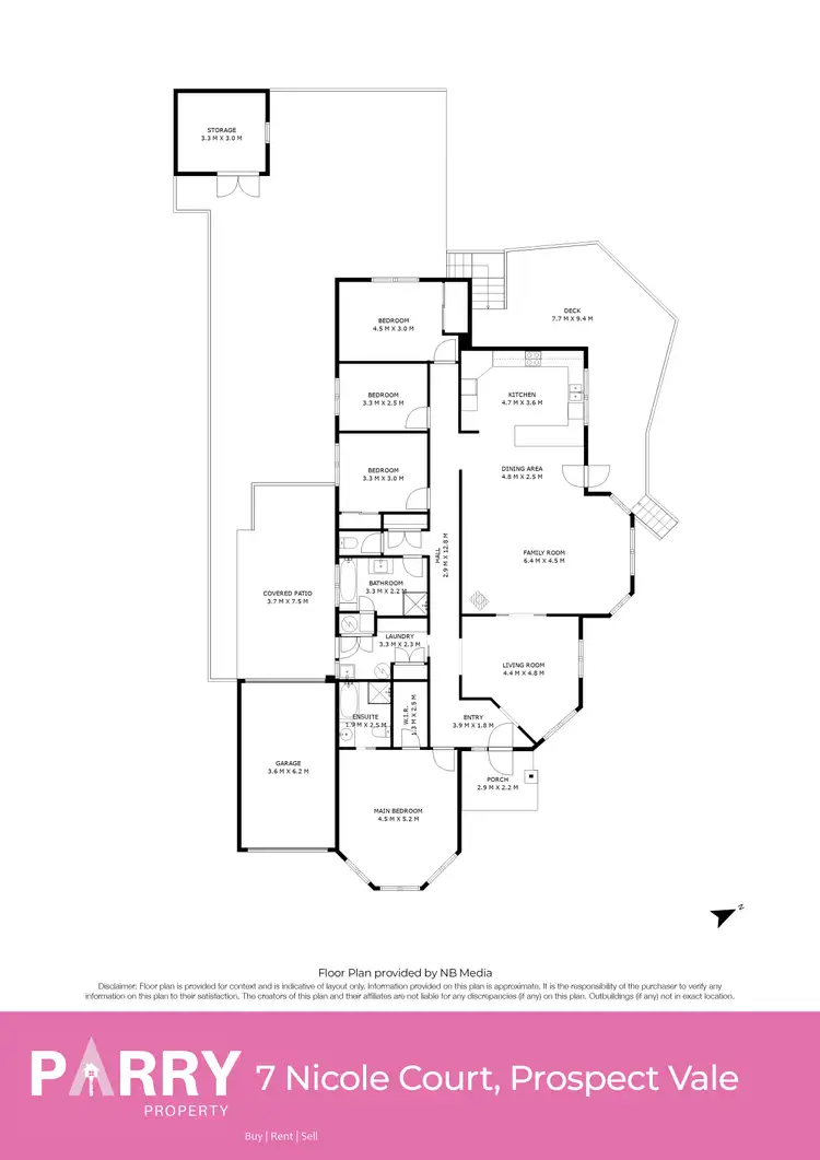 Floorplan of Homely house listing, 7 Nicole Court, Prospect Vale TAS 7250