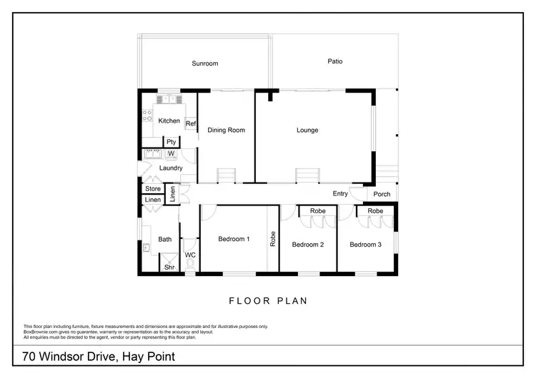 Floorplan of Homely house listing, 70 Windsor Drive, Hay Point QLD 4740