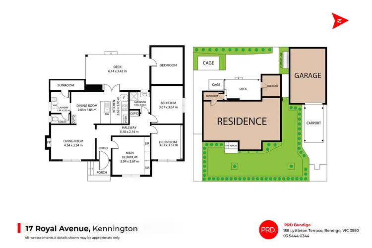 Floorplan of Homely house listing, 17 Royal Avenue, Kennington VIC 3550