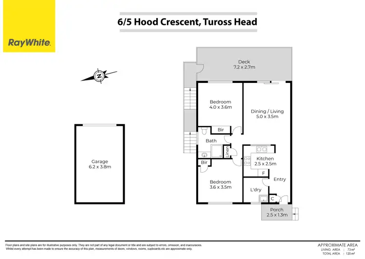 Floorplan of Homely apartment listing, 6/5 Hood Crescent, Tuross Head NSW 2537