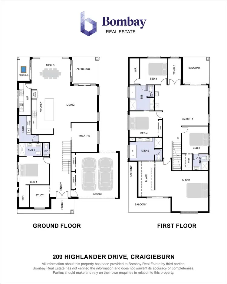 Floorplan of Homely house listing, 209 Highlander Drive, Craigieburn VIC 3064
