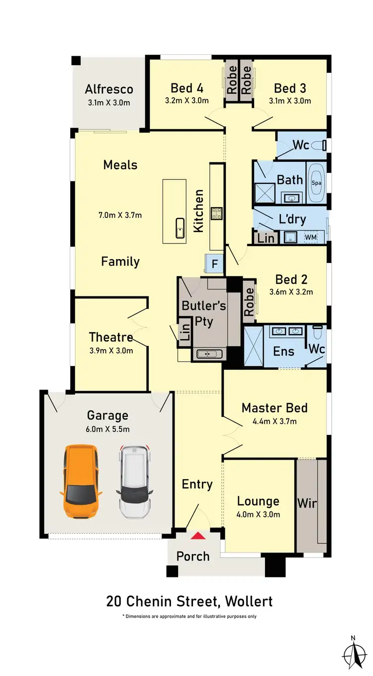 Floorplan of Homely house listing, 20 Chenin Street, Wollert VIC 3750