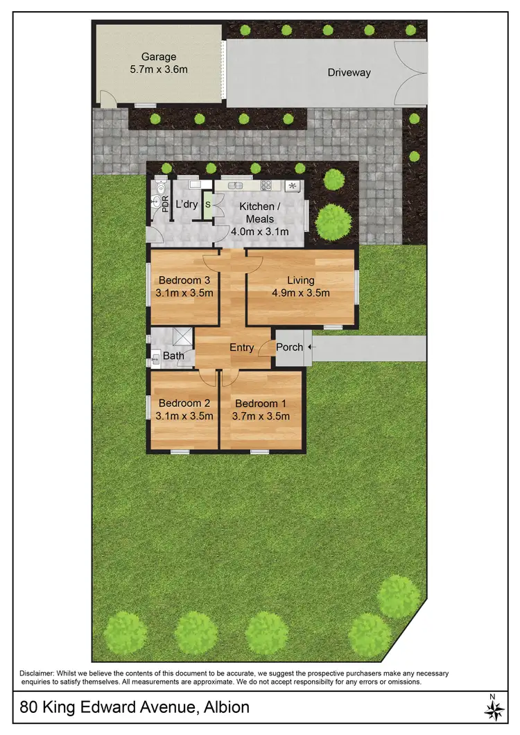 Floorplan of Homely house listing, 80 King Edward Avenue, Albion VIC 3020