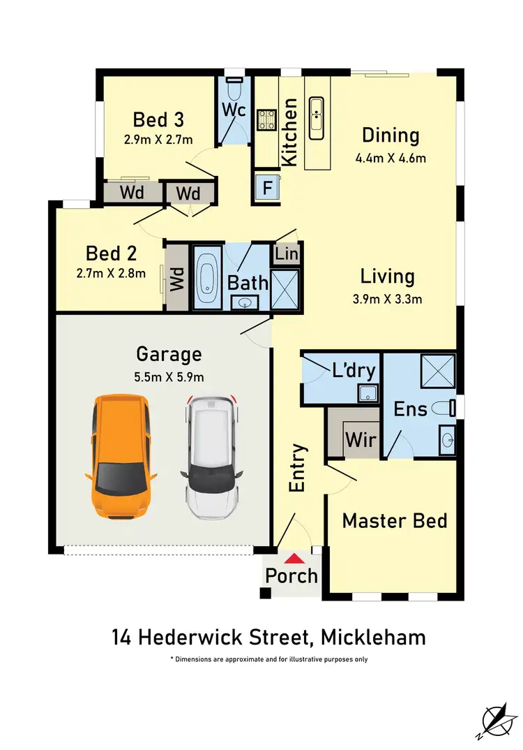 Floorplan of Homely house listing, 14 Hederwick Street, Mickleham VIC 3064