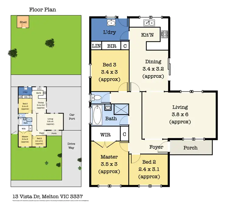Floorplan of Homely house listing, 13 Vista Drive, Melton VIC 3337