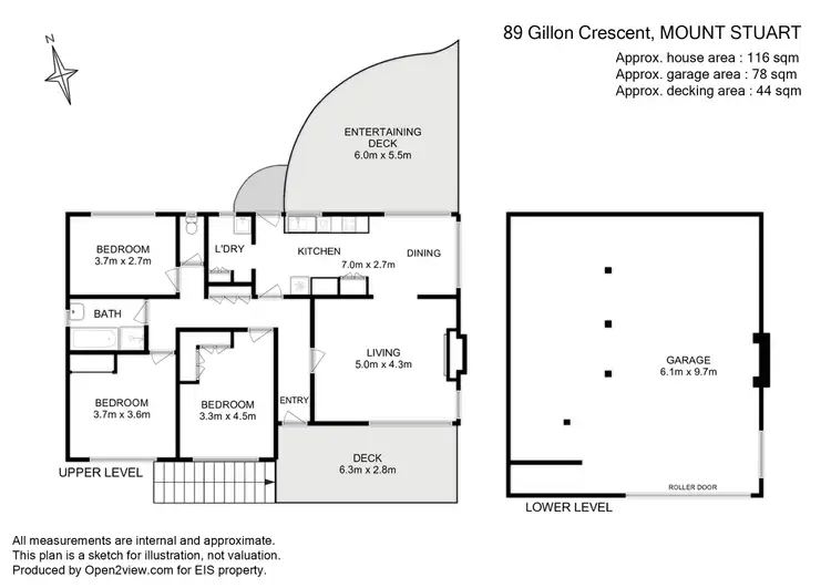 Floorplan of Homely house listing, 89 Gillon Crescent, Mount Stuart TAS 7000
