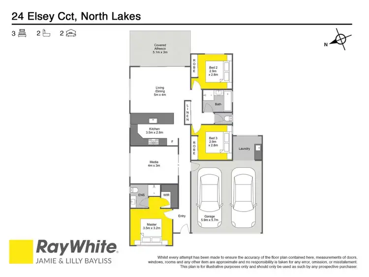 Floorplan of Homely house listing, 24 Elsey Circuit, North Lakes QLD 4509