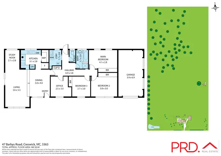 Floorplan of Homely house listing, 47 Barbys Road, Creswick VIC 3363
