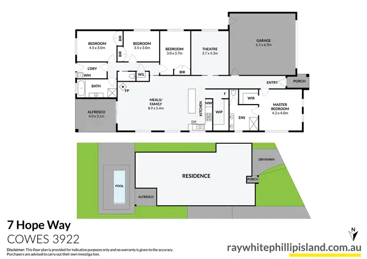 Floorplan of Homely house listing, 7 Hope Way, Cowes VIC 3922