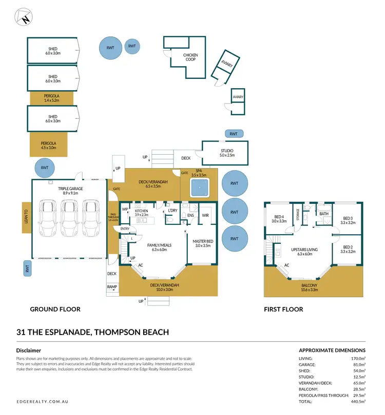 Floorplan of Homely house listing, 31 The Esplanade, Thompson Beach SA 5501