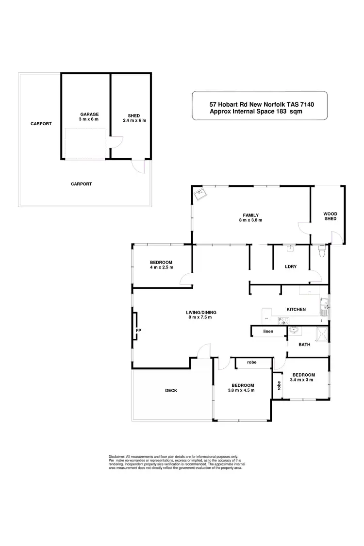 Floorplan of Homely house listing, 57 Hobart Road, New Norfolk TAS 7140