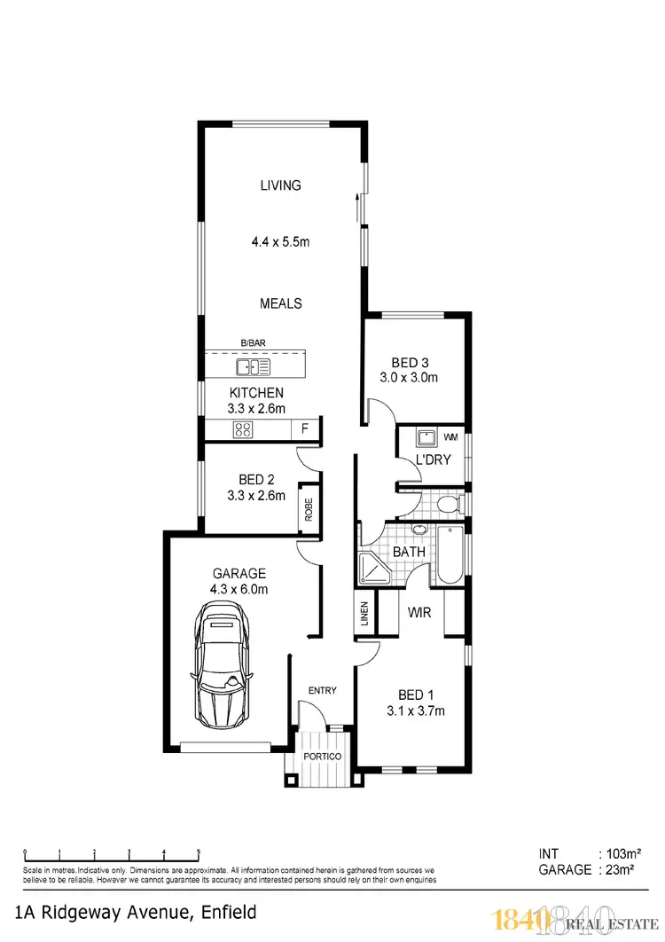 Floorplan of Homely house listing, 1A Ridgeway Avenue, Enfield SA 5085