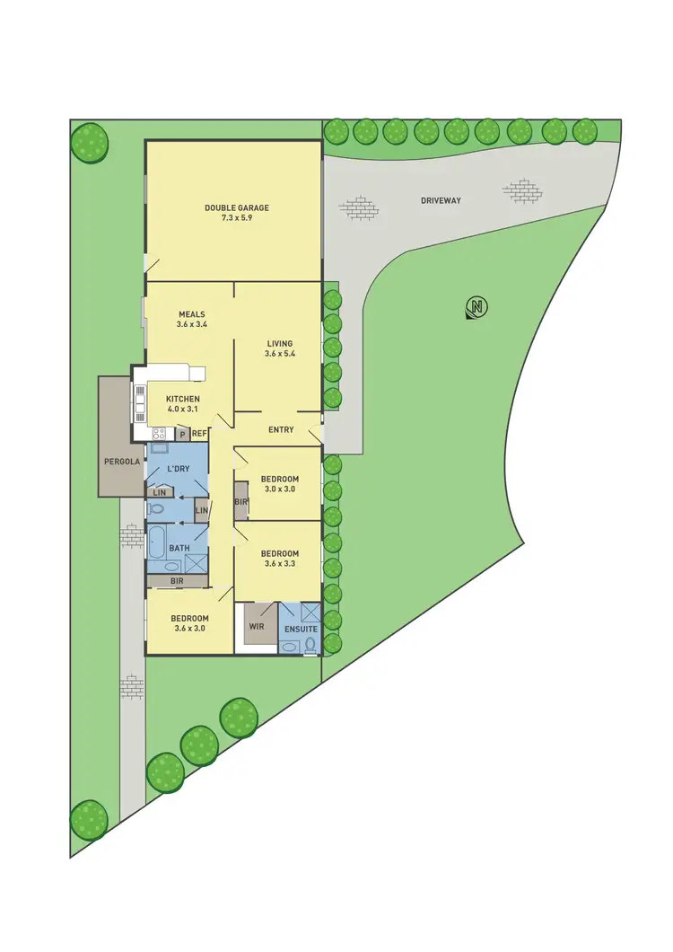 Floorplan of Homely house listing, 6 Asquith Court, Epping VIC 3076