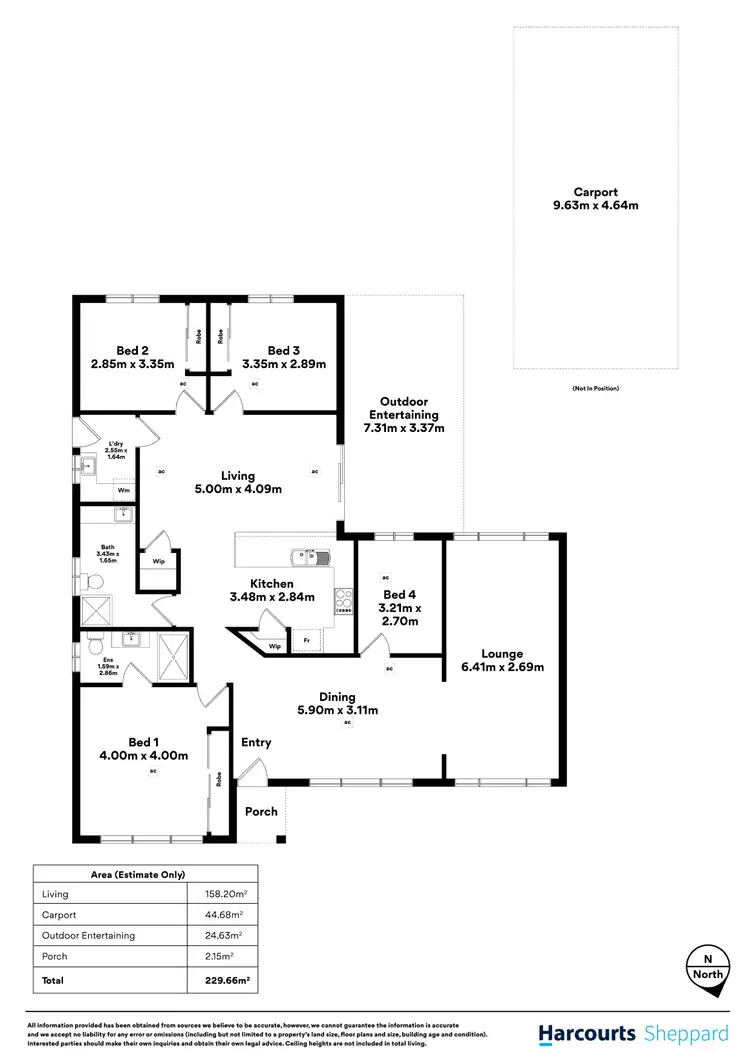 Floorplan of Homely house listing, 8 Jabez Close, Ingle Farm SA 5098