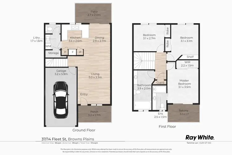 Floorplan of Homely townhouse listing, 37/14 Fleet Street, Browns Plains QLD 4118