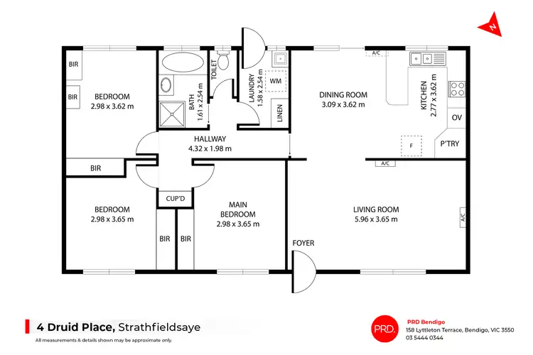 Floorplan of Homely house listing, 4 Druid Place, Strathfieldsaye VIC 3551