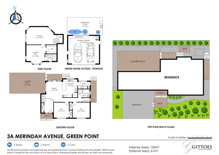 Floorplan of Homely house listing, 3A Merindah Avenue, Green Point NSW 2251