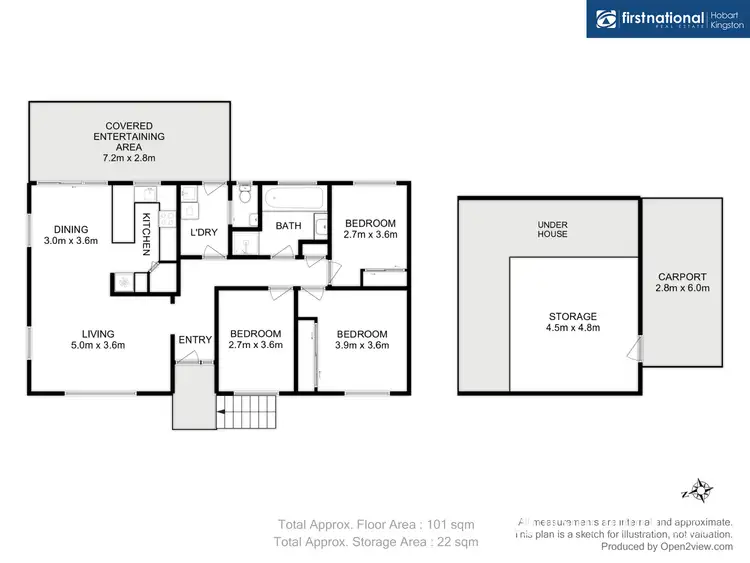 Floorplan of Homely house listing, 9 Fairview Drive, Kingston TAS 7050