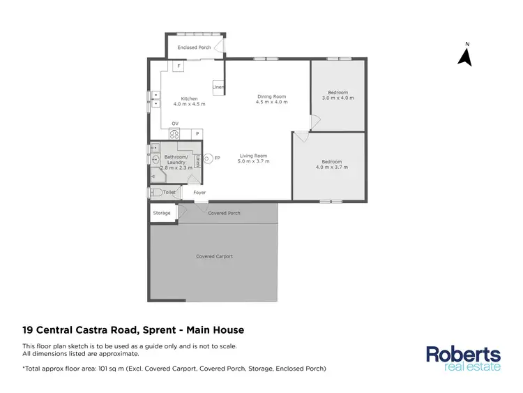 Floorplan of Homely house listing, 19 Central Castra Road, Sprent TAS 7315