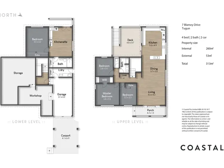 Floorplan of Homely house listing, 7 Blamey Drive, Tugun QLD 4224