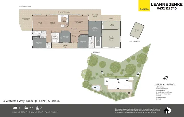 Floorplan of Homely house listing, 13 Waterfall Way, Tallai QLD 4213
