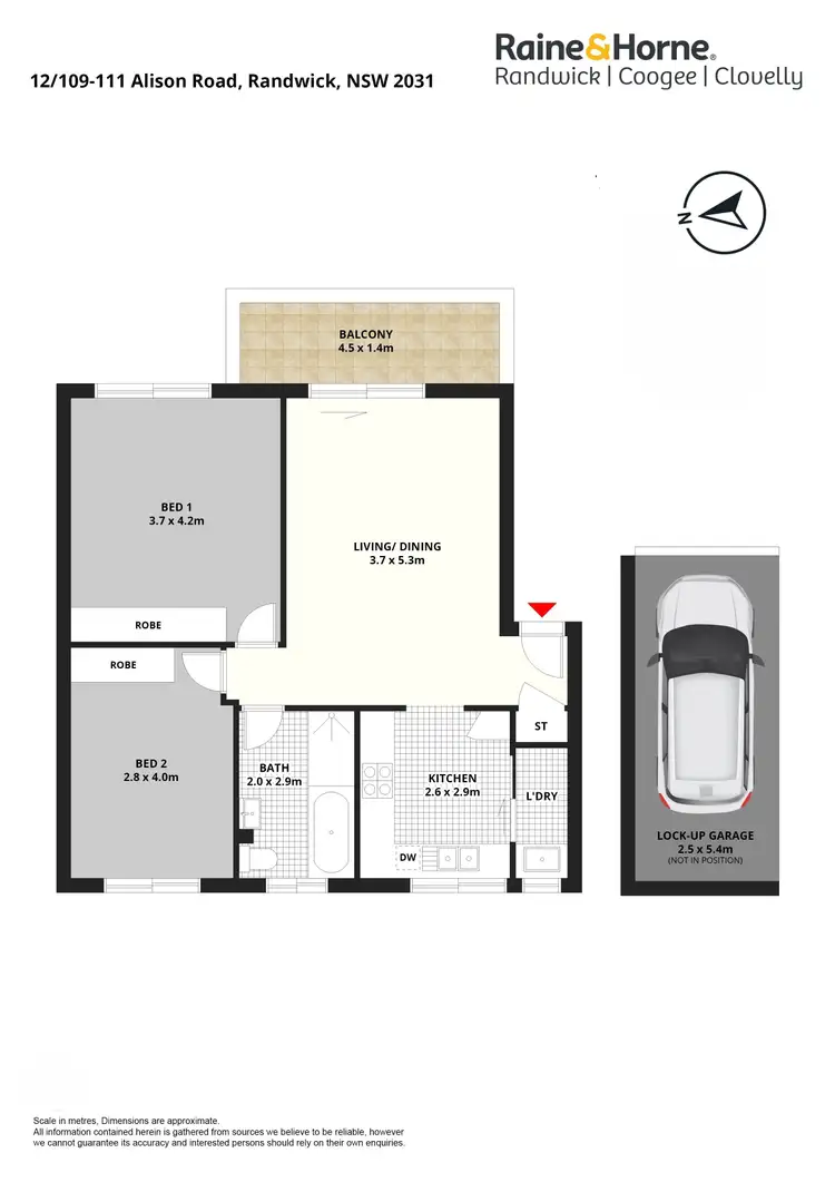 Floorplan of Homely apartment listing, 12/109-111 Alison Road, Randwick NSW 2031