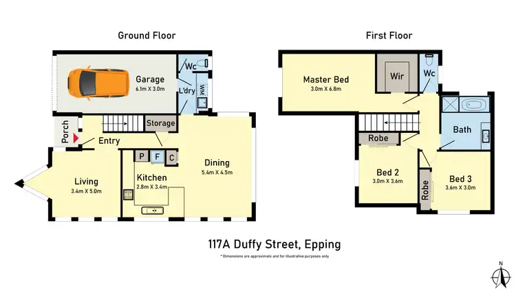 Floorplan of Homely house listing, 117A Duffy Street, Epping VIC 3076